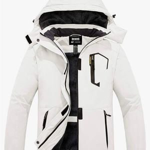 Skieer Women's Waterproof Ski Jacket Warm Winter Coat Fleece Snowboarding Coat